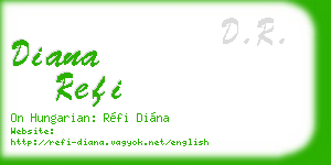 diana refi business card